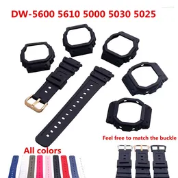 Watch Bands Accessories For Casio DW-5600 GW-B5610 Resin Strap Case 16mm Unisex Outdoor Sports Waterproof