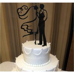 Acrylic The Bride& Groom Funny Wedding Cake Decorations Personalised Decorating Topper Oh011 94Jt5286r