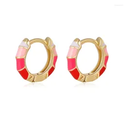 Dangle Earrings Fashion Design Hoop 2024 Small Cute Jewelry For Kids Girls Party Birthday Gift Accessories