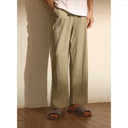 Men's Sleepwear 2024 Male Pyjamas Pants Men Home Bottoms Casual Warm Cotton Trousers Loose Soft Solid Plush Clothing R65