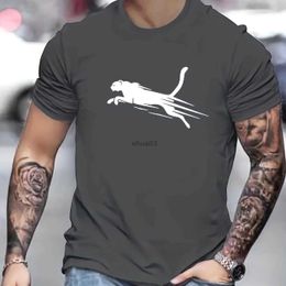 Men's T-Shirts New Mens T-Shirt 3d Simple Print Short-Sleeved O-Neck Shirt Summer Casual T-Shirt For Men Fashion Top Oversized Mens Clothes