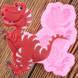 Baking Moulds 3D Animals Dinosaur Silicone Molds Baby Birthday Fondant Cake Decorating Tools Candy Clay Chocolate Gumpaste