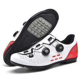 White Cleat Shoes Man Bike Shoes Flat Pedal Shoes Bicycle Footwear Cycling Sneaker Mtb Outdoor Sports Shoes Speed Non Locking 240129