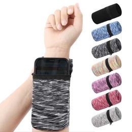 Wrist Support Outdoor Men Women Wrist Wallet Pouch Band Fitness Sports Bag Zipper Wristband Running Gym Cycling Safe Coin Purse Wrist Bag YQ240131