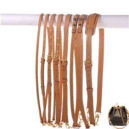 Bag strap 100% genuine leather tote handbag designer shoulder messenger belt oxidation cow accessory parts J0510226j