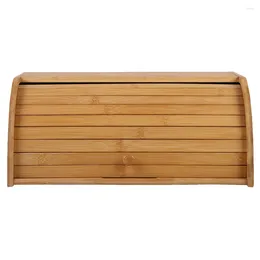 Plates Bread Box Kitchen Counter Organiser Storage Boxes Organisers With Cover Basket Wood Wooden Baskets