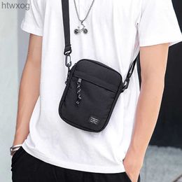 Cell Phone Pouches Mens Small Bag Shoulder Bag Trendy Diagonal Backpack Chest Bag Light Boy Mini Casual Bag Mobile Phone Waist Pack YQ240131