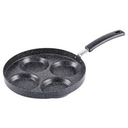 Aluminium 4-Cup Egg Frying Pan Non Stick Swedish Pancake Plett Crepe Multi Egg Frying Pan 1 Pcs294V