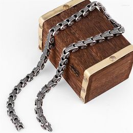 Chains Gothic Dragon Keel Chain Choker Necklace For Men Heavy 316L Stainless Steel On Neck Jewellery Birthday Gifts Boyfriend Father229B