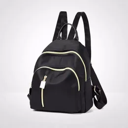 School Bags Mini Women's Backpacks Trend Nylon Female Bag Small Black Rucksack For Teen Girls Fashion Casual Backpack