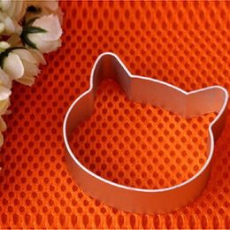 Whole- Cat Head Shaped Christmas Kitchen Tools Aluminium Alloy Fondant Cookie Cake Sugarcraft Plunger Cutter B0137340k