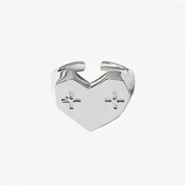 Cluster Rings KPOP Album GOOD BOY GONE BAD RING Fashion Heart-shaped Engraved Letter Couple Decor Accessories Gift SOOBIN YEONJUN TAEHYUN