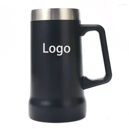 Mugs 709ML Handle Similar Sta BeerCup Thermal Mug Beer Cups Stainless Steel Tubmler Thermos Water Bottle Vacuum Insulated Tumbler