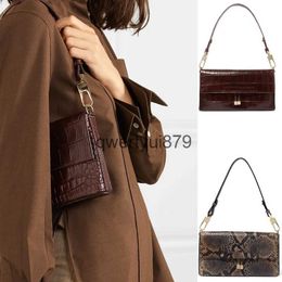 Shoulder Bags Luxury Designer andbag For Women New In Vintage Pendant Square Bag Crocodile Snake Print Underarm Soulder Bags Free SippingH24131