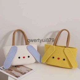 Shoulder Bags Cute Yugui dog coon woven bag and-carrying cartoon small fres basket bag and-eld womens bagH24131