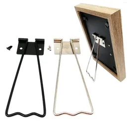 Frames 2pcs Metal Iron Picture Po Frame Art Work Display Easel Back Board Backboard Holder Pedestal Bracket Stand Prop Up Support