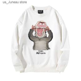 Men's Hoodies Sweatshirts Black Myth Wukong game peripheral big is coming spoof round neck hoodie men loose casual autumn top trend T240821