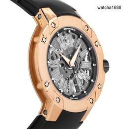 Diamond Watch Designer Wristwatch RM Wrist Watch RM033 RM033 Automatic 45mm Rose Gold Men's Wrist Watch RM033 AN RG