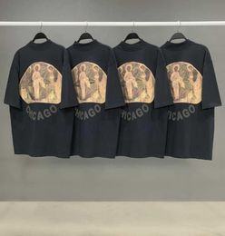 jesus is king tee three gods religious oil painting tshirt vintage short sleeves summer street men women tshirt3272046