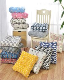 Square Pouffe Tatami Cushion Pillow Floor Cushions Linen Cotton Seat Pillow Pad Throw Pillow Cushion Japanese Tatami cushion 45x45 Y2012453