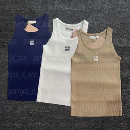 Luxury Letter Knit Tanks Designer Women Sleeveless Singlet Tops Sexy Summer Elegant Vest Singlets
