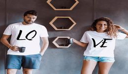 Women039s TShirt LOVE Couple Matching Clothing Set Girlfriend And Boy Friend Outfit Couples T Shirt For Lovers Unisex Top Stre4445915