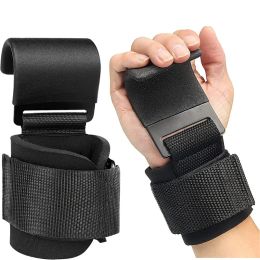 Lifting Weight Lifting Hook Heavy Duty Lifting Wrist Straps Fitness Power Lifting Training Hand Grip Support Gym Gloves for Men Women