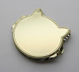 Cat Face Compact mirror with match doming epoxy sticker