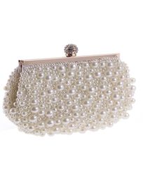 2017 Cheap Crystal Pearls Bridal Bags with Chain Women Wedding Evening Prom Party Handbag Shoulder Bags Clutch Bags CPA9601902986