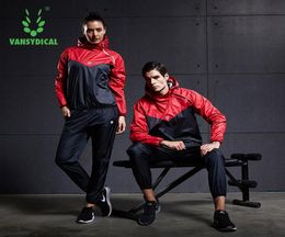 VANSYDICAL Sauna Suit Hoodies Pullover Sportswear Mens Gym Clothing Set Running Fitness Weight Loss Sweating Sports Jogging Suit 28508897