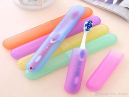 Plastic Toothbrush Holder Travel Hiking Camping Toothbrush Case Hiking Portable Toothbrush Tube Cover Storage Box Protect Holder1992167