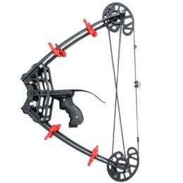 Bow Arrow Outdoor Hunting Bow and Arrow Shooting Mini Compound Bow Professional 45 Lbs Powerful Archery Compound Bow YQ240301