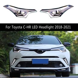 Front Lamp Daytime Running Light Streamer Turn Signal Indicator For Toyota C-HR LED Headlight Assembly 18-21 Car Accessories