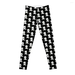 Active Pants Westie Highland White Terrier Pattern Leggings Push Up Fitness Clothing Womens