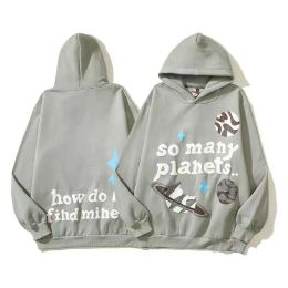 Broken Planet Hoodies Grafik Tee Designer gedruckt Herren Y2K Hoody 3D Schaum Graffiti Buchstaben Pullover Hip Hop Haruku Sweatshirts Pullover Frauen Langarmanzüge Y4