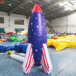 Free Ship Outdoor Activities 12mH (40ft) with blower giant inflatable rocket ship air balloon for advertising