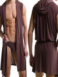 Comfortable Delicate Robes Bathrobe Plus Size Robe Mens Sexy Sleepwear Male Silk Gay Home Wear Hoodie Sleep Lounge Pyjama K927509539