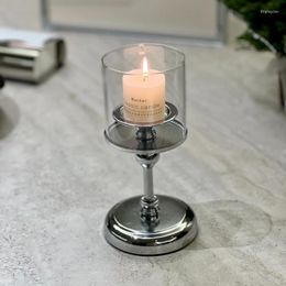 Candle Holders Wedding Holder Metal Birthday Candlestick Glass Ware Luxury Decoration Home Centertable Party Supplies Things Bedroom