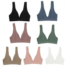 Yoga Outfit Sports Bra Push Up Crop Top Fitness Gym Breathable Sexy Running Wide Strap Seamless U Back Bralette