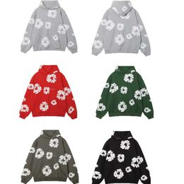 Autumn/winter Black Mens Hoodie Mens Sweatshirt Kapok Foam Printed Hip Hop Couple Casual Loose Hooded Sweater size s-xl