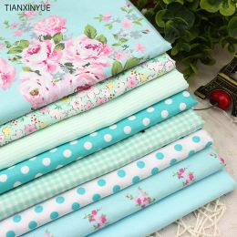 Fabric 8 PCS/lot 40cmx50cm Victoria set flower Printed cotton fabric for quilting patchwork tecido tela clothing bedding tissus