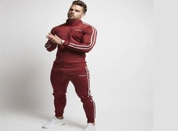 2021 gold medal men039s suit cotton compression sportswear jogger clothes fitness suit men039s sweater and pants gyms clothi7361494