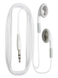 white Cheapest Disposable Earphones earset earbud for bus or train or planegift for Museum Concert For School Whole factory p7724336