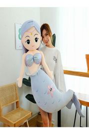 kawaii cartoon Starfish Mermaid plush pillow giant cute soft princess mermaid plush toy girl child sleeping companion doll gift 576219604