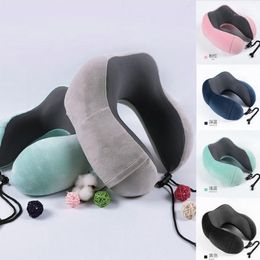 Memory Foam U Shaped Neck Support Head Rest Cushion Travel Pillow Protection Pillow1341G