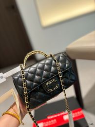 Designer Bags Handbag Totes Shoulder Cross Body Women High Quality Classic Caviar Square Sheepskin Chains bag 4 color AAA