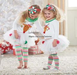 Childrens Christmas Clothes Kids Christmas Clothing Children039s Special Occasions Girls Outfits White T Shirts Baby Leggings T2516644