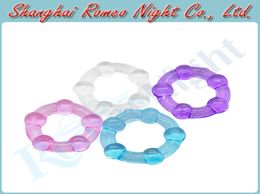 Fashionable High Elastic Beads Style Time Delay Cock Rings Male Sex Toys Penis Rings Adult Sex Products7790971