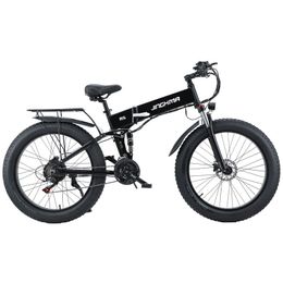 Складной электрический велосипед JINGHMA R5 14A с увеличенным запасом хода и широкими шинами, внедорожный электрический горный велосипед