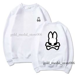 Men's Hoodies Sweatshirts Fun Rabbit Printing Hoodies Cotton Bad Bunny Hooded Purple Hoodie Sweater Sports Sweatshirts Men Pullovers Psychological Bunny 204